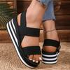 Summer new women's thick soled open toed sandals2025 Fashionable, good-looking, elegant and dignified women's sandals