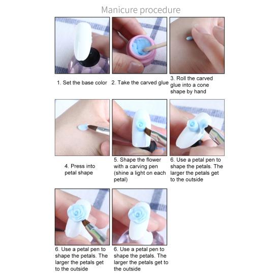 Yousheng 5g 4D Model Glue Carved Soft Firm And Durable Three-dimensional Shaping Non-stimulating Easy To Heal DIY No Odor Good Moisturizing Nail