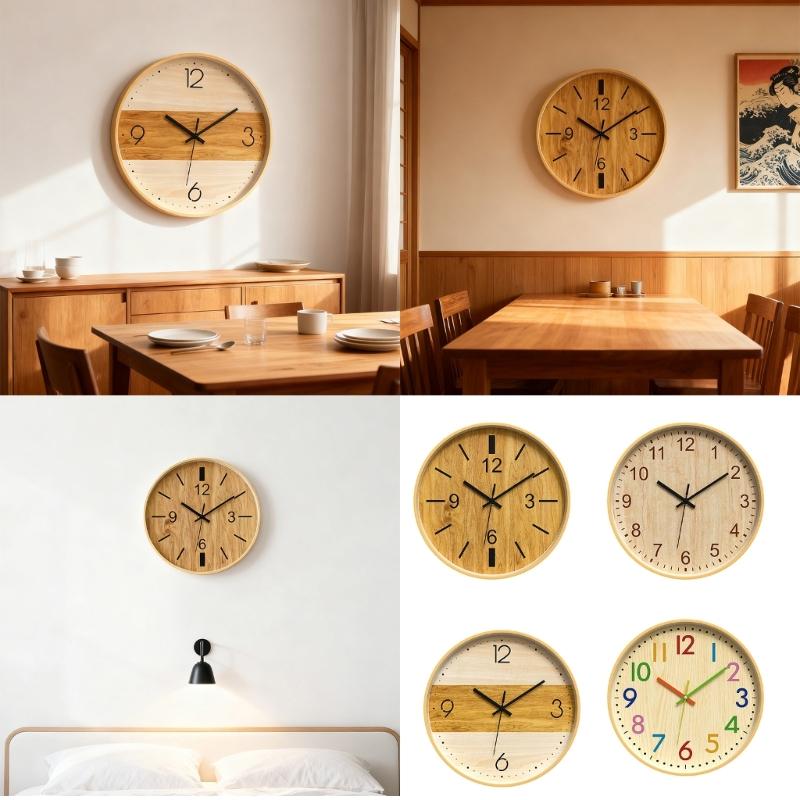 Wall Clock Silents None Ticking Wall Clock Battery Operated Clocks Easy to Read Home/Office/Kitchen/Classroom/School Clock