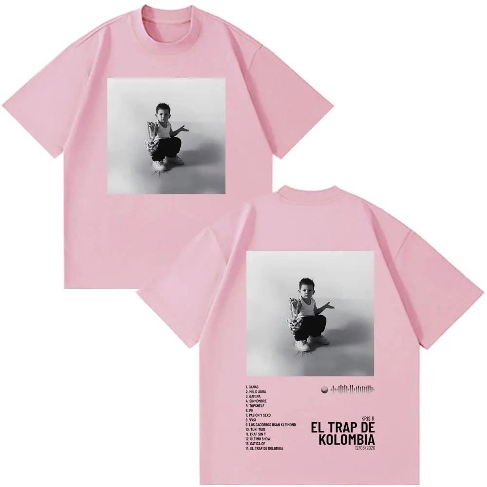 Rapper Kris R New Album 2026 Print Tshirt Unisex Women Vintage Hiphop Tshirts Summer Loose Casual Cotton Oversized Tshirts