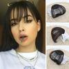 Ladies Thin Clip On Air Bang Wig Hair Front Fringe Extension Hairpiece