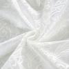 1 Panel White Lace Door Curtain, Sheer Room Divider Curtain, Retro Scalloped Floral Lace Curtain with Rod Pocket for Bedroom Balcony