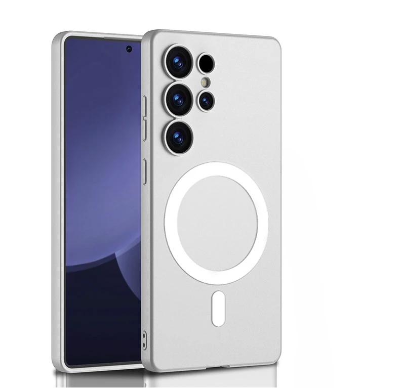 Magnetic for Wireless Charging TPU Phone Case for Samsung Galaxy S25 Ultra Shockproof Hard Shell Protective Case