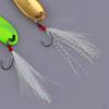 6 Pieces Artificial Fishing Spoon Baits With Barbed