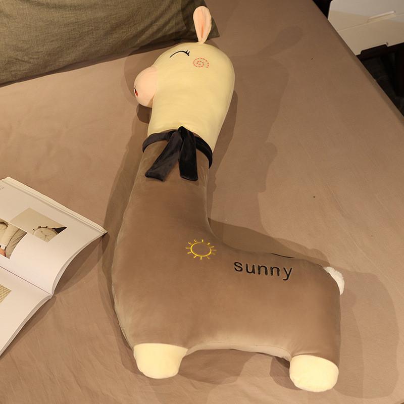 

Large Wool Alpaca Toy Cute Cartoon Throw Pillow Girl Sleeping Doll Companion