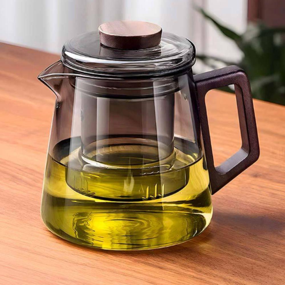Thickened Glass Tea Separation Teapot Heat Resistant Kung Fu Tea Set Coffee Pot Office Teapot