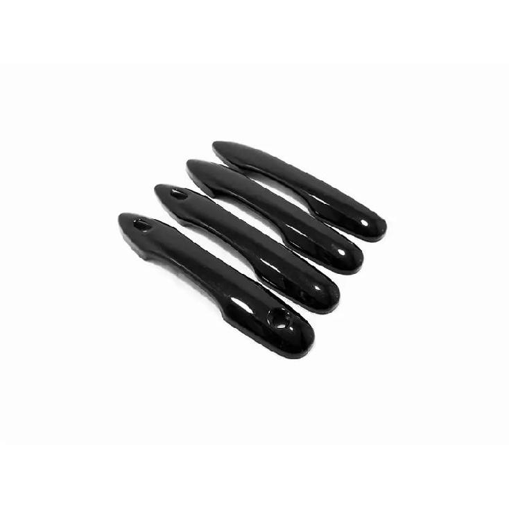 For Toyota Yaris Cross     2024 ABS Glossy Black Car Door Handle Cover Trims Sticker Car Styling Accessories