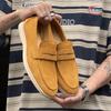Men's Classic Retro Penny Loafers Moccasins Cow Suede Genuine Leather Fashion Men's Casual Shoes Mens Outdoor Driving Flats