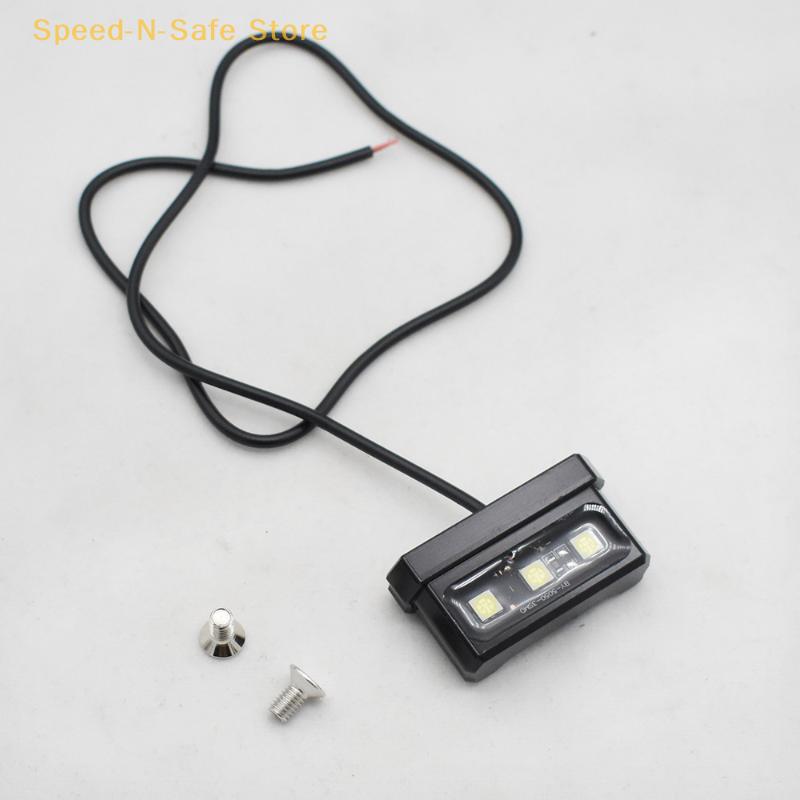 Waterproof Rear Tail Light For Motorcycles, LED Mini License Plate Light With 12V CNC Aluminum Alloy Mounting Bracket