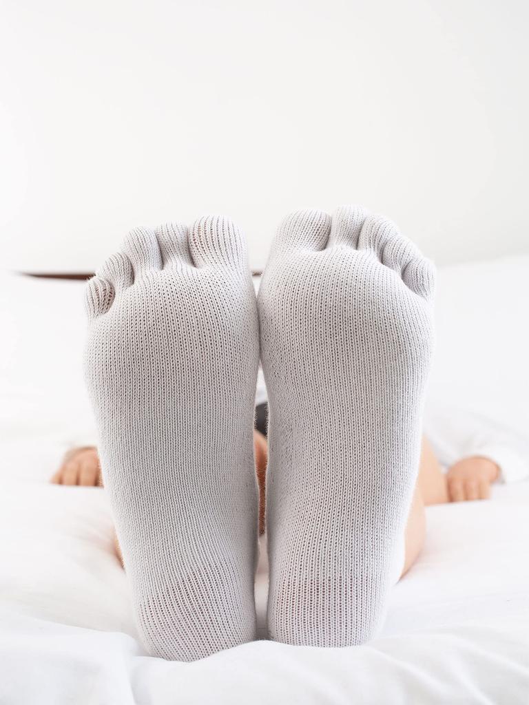 Relaxsan 650CS Diabetiker Silberfaser Knöchelgröße 3 X-Static Fünf-Zehen-Socken, Weiß,