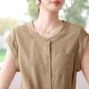Yuzhaolin Mid-Aged Women's Sleeveless Two-Piece Set