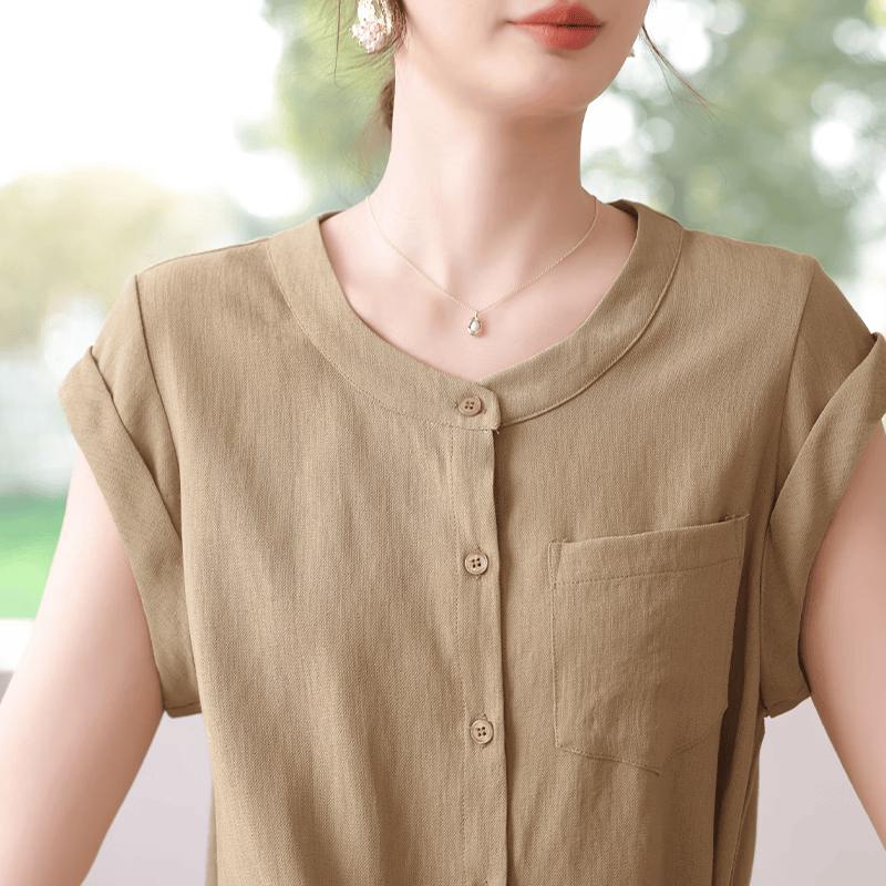 Yuzhaolin Mid-Aged Women's Sleeveless Two-Piece Set