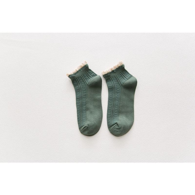 Female Summer Thin Fashionable New Lovely Lace Student Short Tube Socks