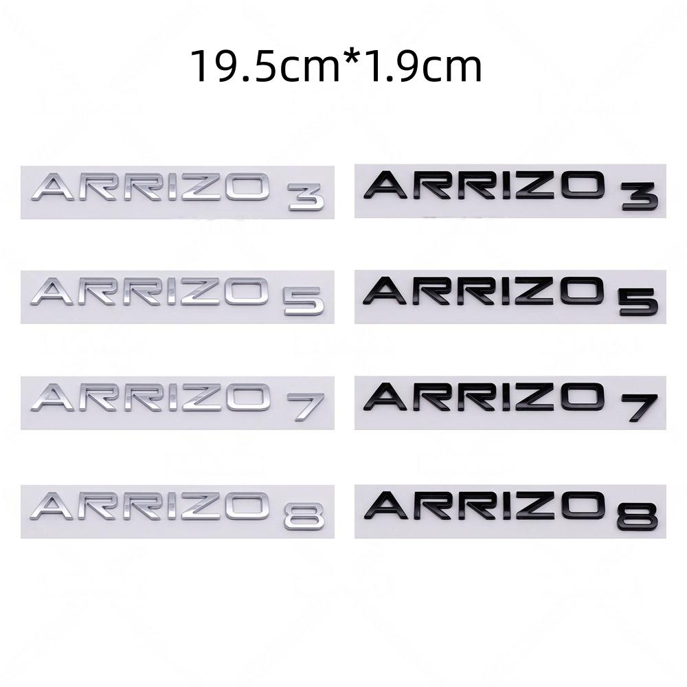 3D ABS ARRIZO / 3 / 5 / 7 / 8 GX / EX Logo Znak Nálepka Zadní Kufr Auta Znak Nálepka Vysoce Kvalitní Automobilové Vnější Doplňky