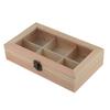 AEE2-Display Cabinet Wooden Tea Coffee Rack Storage Box Storage Box