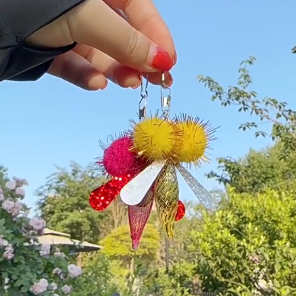10pcs Simulated Glitter Fly Cat Teaser Stick For Changing Heads Funny Cat Toy Cat Teaser Stick Catnip Ball Pet Toy