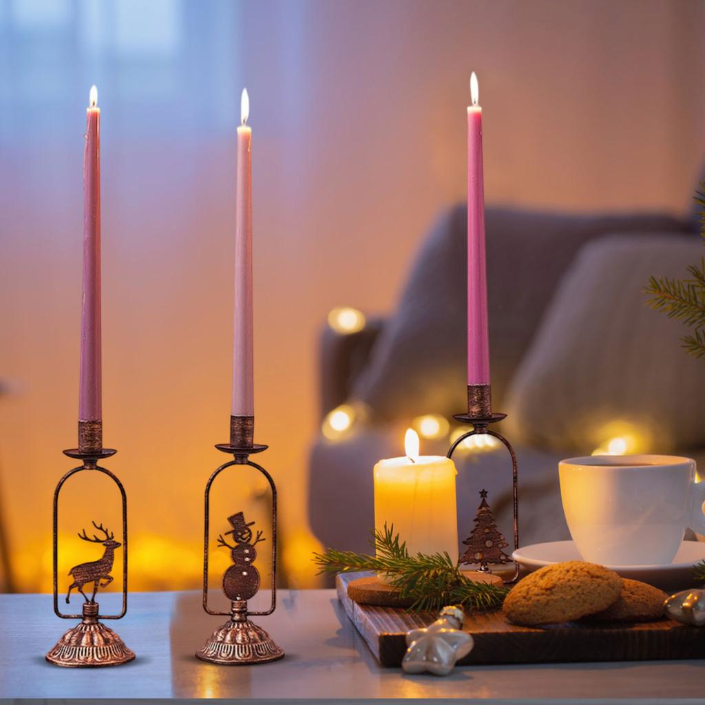 Iron Candle Holder Decoration Table Christmas Candle Holder Candlelight Dinner Home Decoration Wedding Entrance Decoration