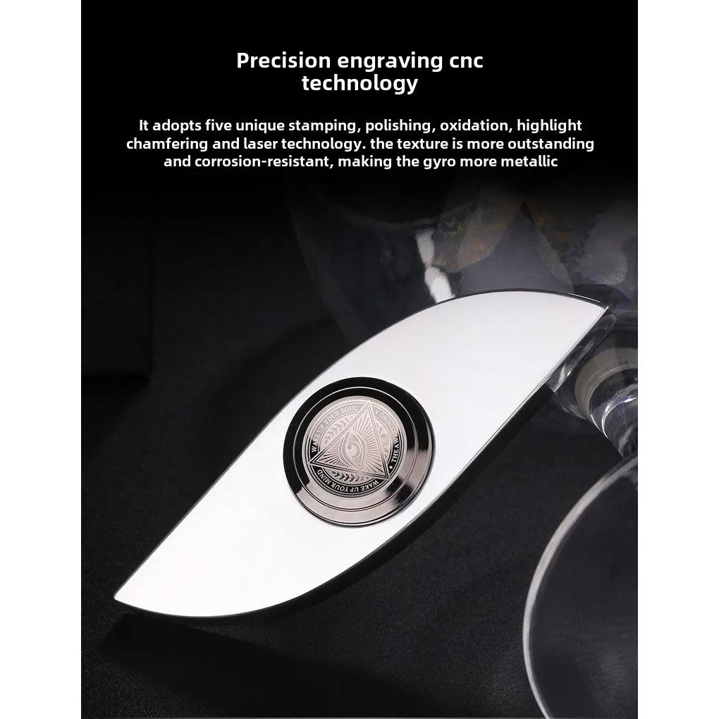 Eye Fingertip Gyroscope 304 Stainless Steel Hand Spinner Rotation Stress Relief Toy Gyro Metal EDC  Antiestres Office Desk Toy