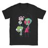Novelty Gir and Zim Invader Zim TShirts Unisex Round Neck Cotton T Shirts  Short Sleeve Tees Plus Size Clothes