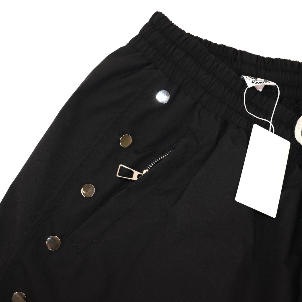 Herren Streetwear Shorts Saint Print Druckknopf Seitenkordelzug Lässige Shorts