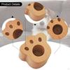 Cat Whisker Holder Wooden Base Paw Shape Vase Simple Hair Keepsake Desk No Glass Tube Versatile for
