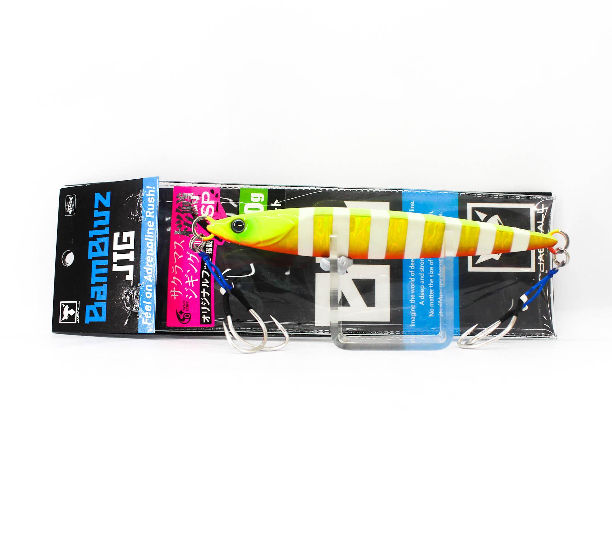 Jackall Metal Jig Bambluz Short 150 grams Sakura Chart Gold Glow (0977)