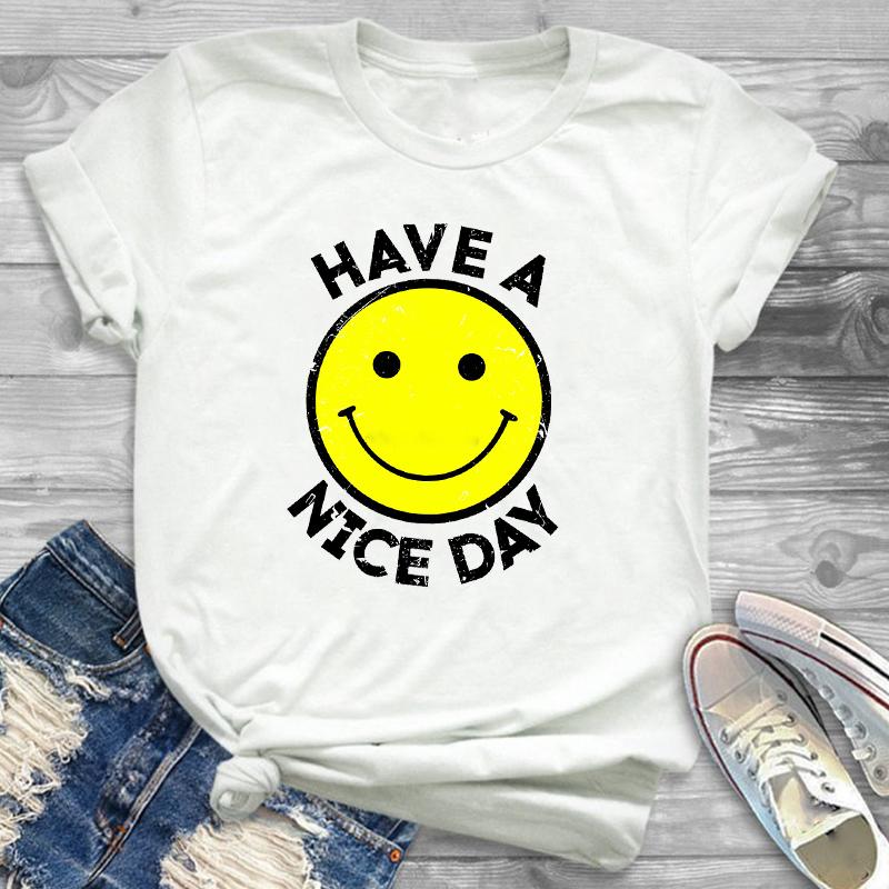 

Sunflower Painting Flowers Top Female T Shirts 2025 Summer Women T-Shirt Harajuku Streetwear Spring Round Neck Lady Tee Clothes S білий