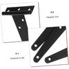 4pcs 8 Inches Door Hinges T Shape Furniture Hinges Heavy Duty Door Hinge Black