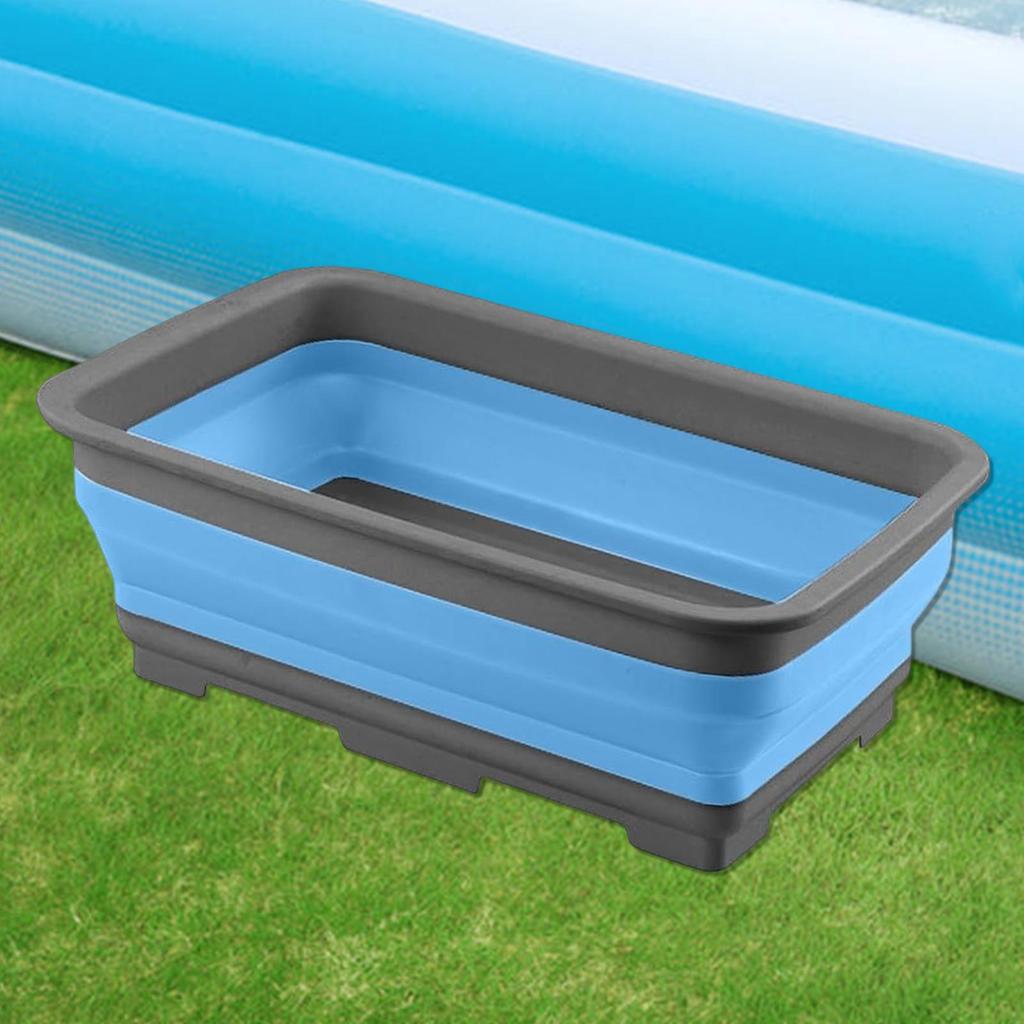 Pool foot bath soak tub Foot Wash Tub Foldable Foot Cleaning Basin Hot Tub Soaking Bucket Swimming Pool Cleaning Tub Foot Wash