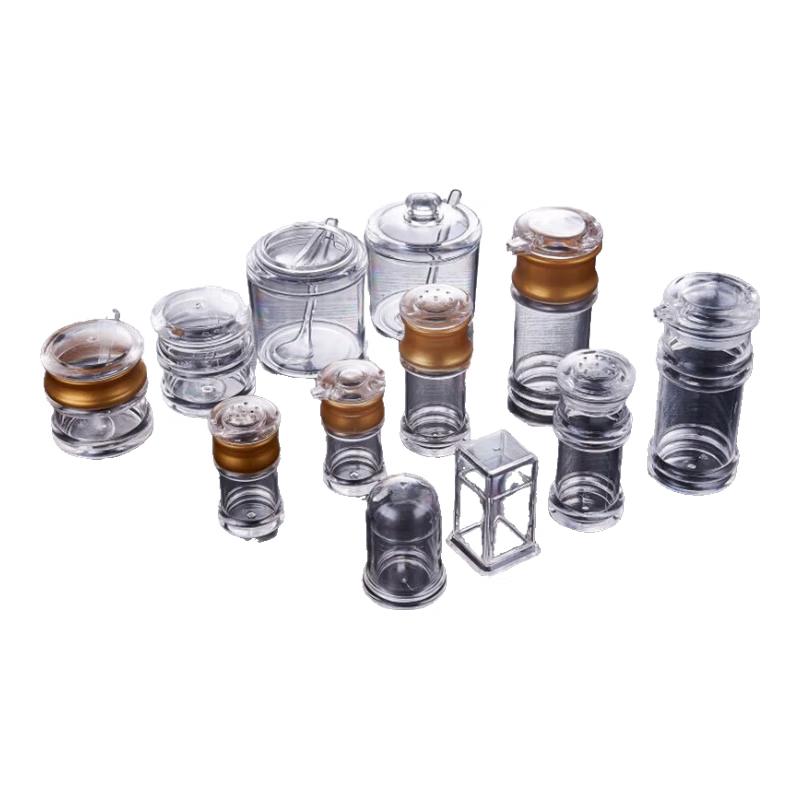 Durable 6-Piece Plastic Seasoning Jar Set