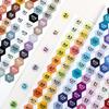 221/302 Color Code Square-Shaped Stickers Labels Stickers Storage Box  Accessories Colorful