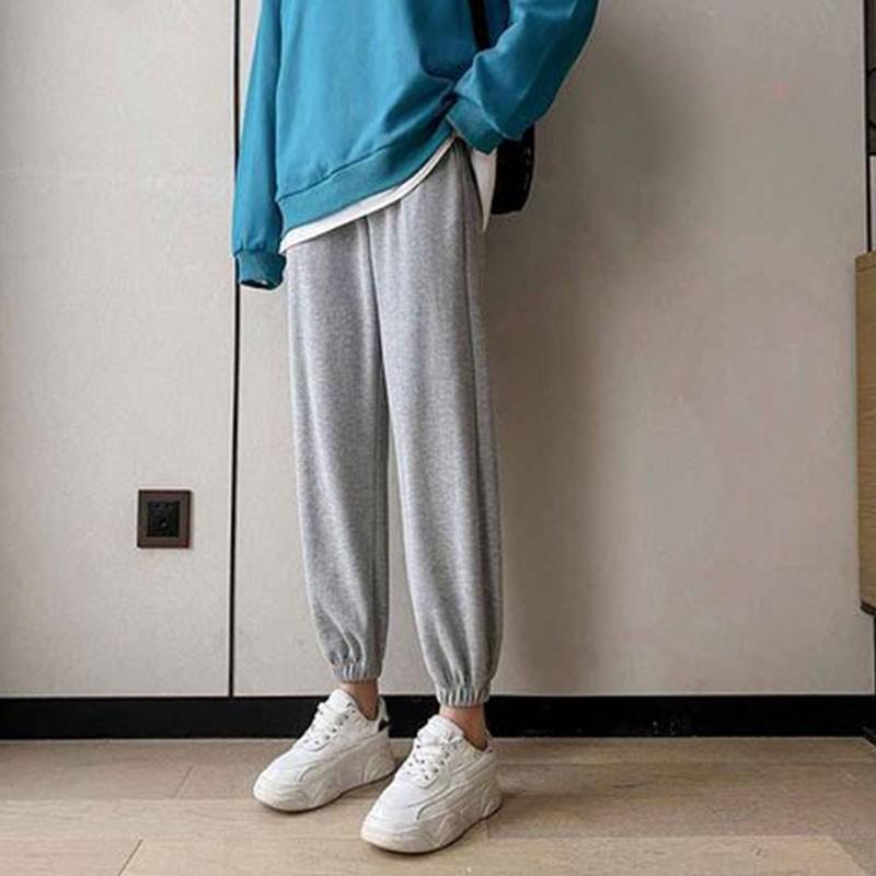 Winter Velvet Sports Pants for Women, Wide Legs, Loose Large Size, Fat Legs, Warm and Thick Lamb Velvet Lantern Pants, Waiver Pants