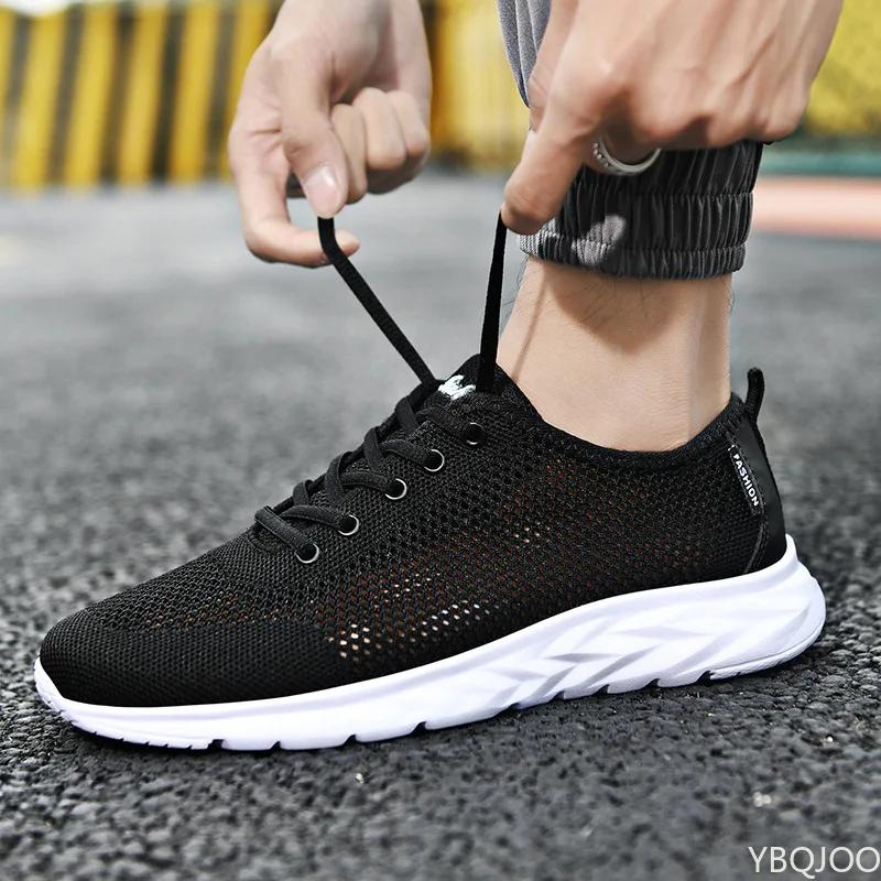 Męskie sneakersy z siateczki Letnie buty codzienne Męskie oddychające Outdoorowe antypoślizgowe buty do chodzenia Buty na siłownię Sznurowane Męskie buty treningowe Rozmiar 38-47