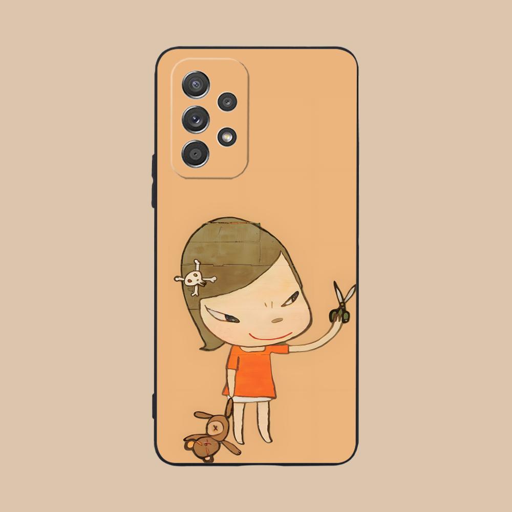 Anime Yoshitomo Nara Phone Case for Samsung Galaxy M55 54 42 35 34 33 32 23 22 15 14 13 12 F55 5G Colorful Cover Pretty Cover