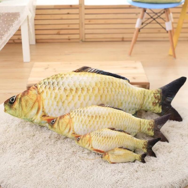 Simulation Removable And Washable Carp King Throw Pillow Cushion Creative Funny Crucian Carp Plush Toy Doll Men And Women Birthday Gift