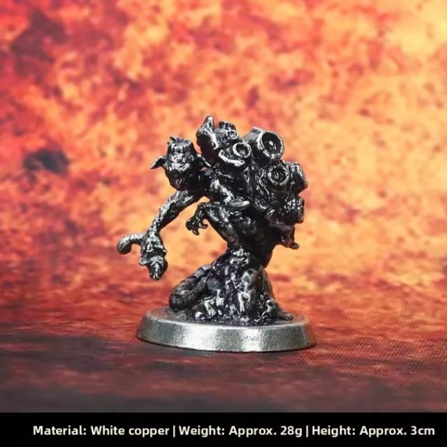 Cupronickel Metal Demon Undead Miniatures Fantasy RPG Tabletop Game Figures for Pathfinder & Similar Tabletop Gaming