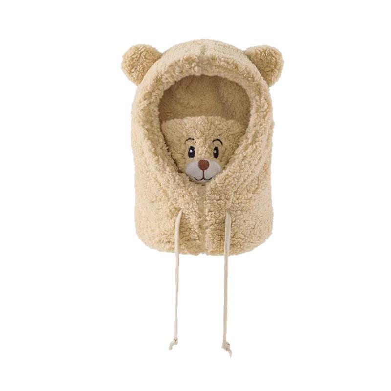 Women's Warm Bear Hat: Pullover, Scarf, and Mask Combo for Cycling & Cold Weather Protection