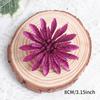 8CM 6Pcs Christmas Decoration Artificial Flower Christmas Tree Pendants for Home Decor 2025 New Year Navidad DIY Accessories