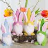 Easter Bunny Gnome Doll Ornament - Cute Rabbit Decoration for Party Atmosphere