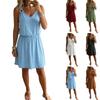 Ladies' Casual And Fashionable Sleeveless V-neck Suspender Comfortable Dress