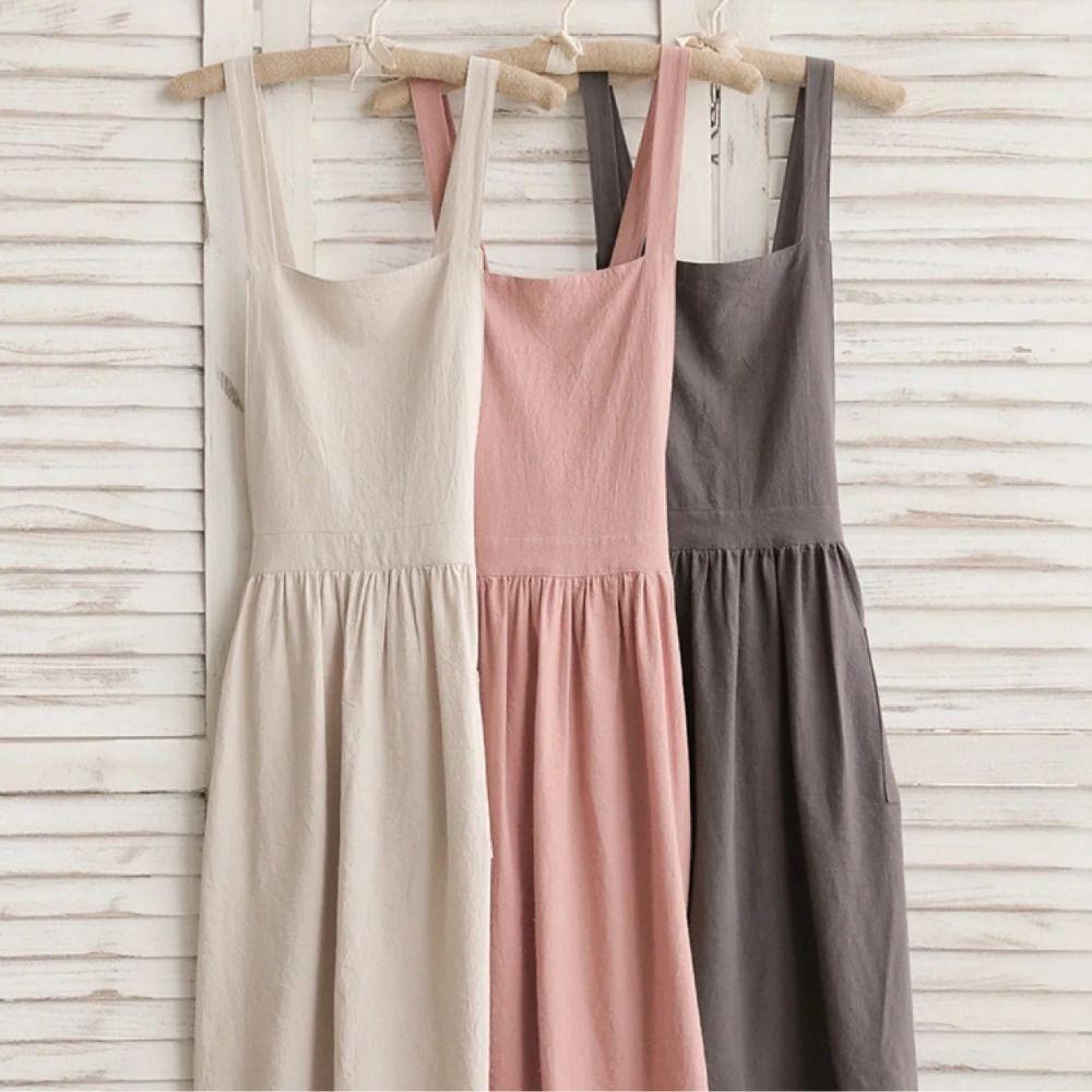 Adult/Children Florist Apron Solid Color Gardening Work Uniform Children's Apron  Craft Workshop