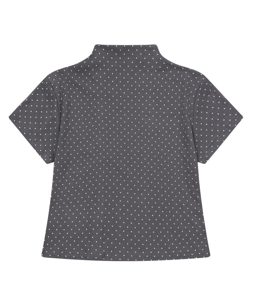 Mucent Minuit Button Mini Dot Short Sleeve Cardigan (2 Colors)