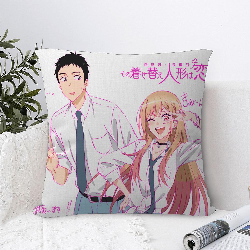 My Dress-Up Darling Marin Kitagawa Office Cushion Pillowcase Car Cushion Cover45X45CM Lumbar Pillowcase Sofa Pillowcover