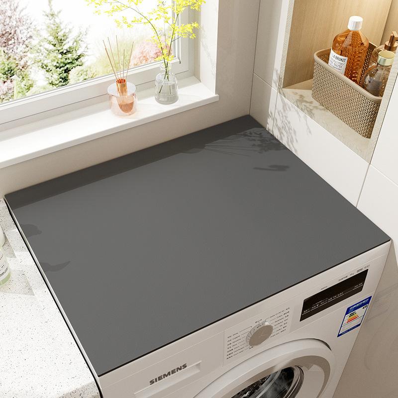 Washer and Dryer Covers Protector Mat Diatomaceous Anti-Slip Washing Machine Top Dust-Proof Cover Quick Washer Top Protector