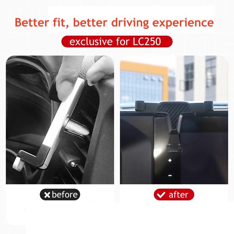 Phone Holder For Toyota Land Cruiser Prado 250 LC250 2024 Mobile Support Bracket Support Car Accessories