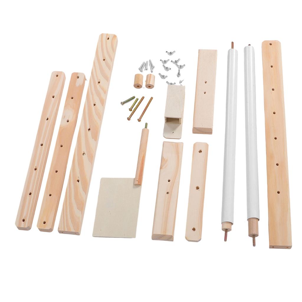 Needlework Table and Lap Embroidery Stand Wood Frame Holder Adjustable Rack for Home Studio S