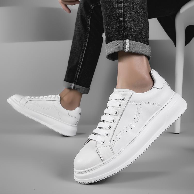 Modă Pantofi Plați pentru Bărbați de Înaltă Calitate Piele Naturală Pantofi de Skate pentru Bărbați Confortabili Pantofi Casual de Exterior pentru Bărbați Versatili Adidași Clasici pentru Bărbați