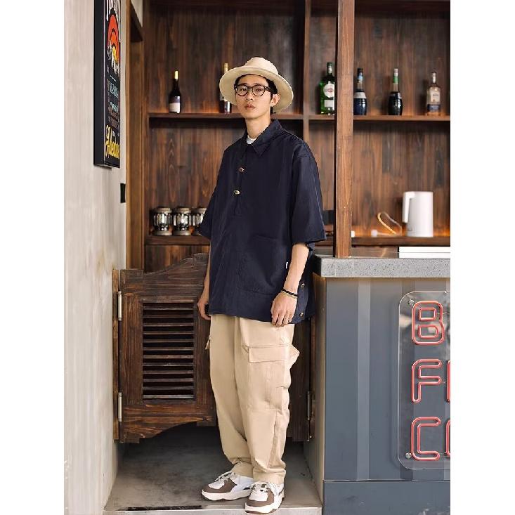 Collar Short Sleeved Polo Shirt, Men'S Short Sleeved Shirt, Niche Design, Minimalist Shirt, Couple'S College Top