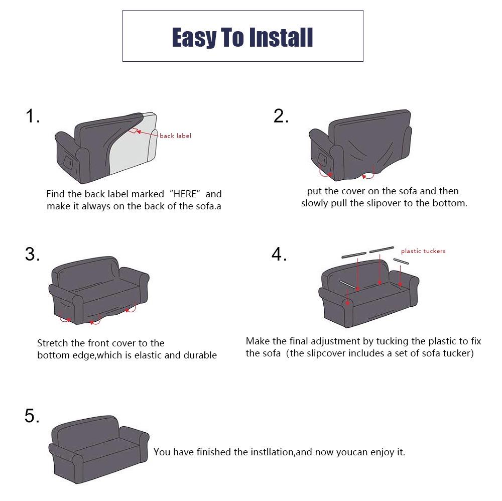 High-End Water-Repellent Minimalist Elastic Sofa Cover