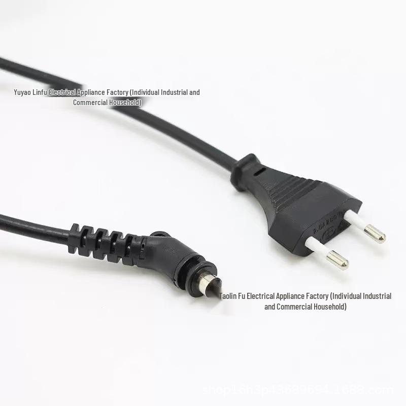 

Two-Core European Round Plug Power Cord for Hair Straighteners & Curling Irons 2x0.75